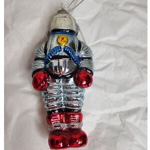 Vintage‎ Hand Blown Glass Astronaut